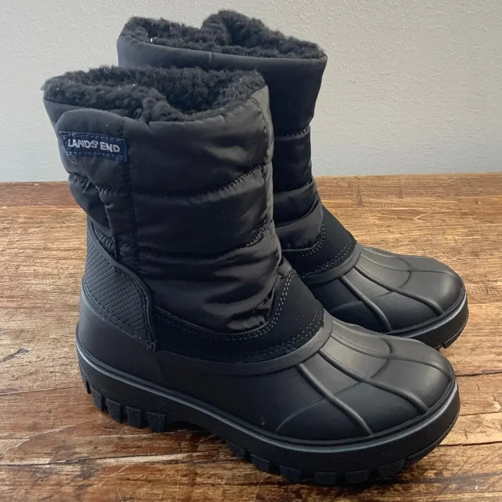 Lands' End Kids' Frost Insulated Waterproof Snow‎ Boots size 13